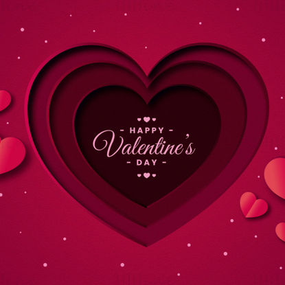 Valentine's day vector poster background