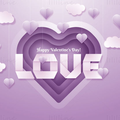 Leaflets posters valentine's day background vector