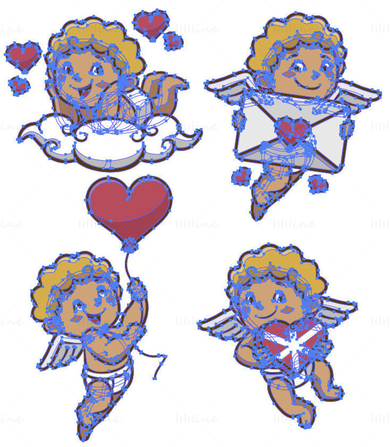 Cartoon Cupid vector