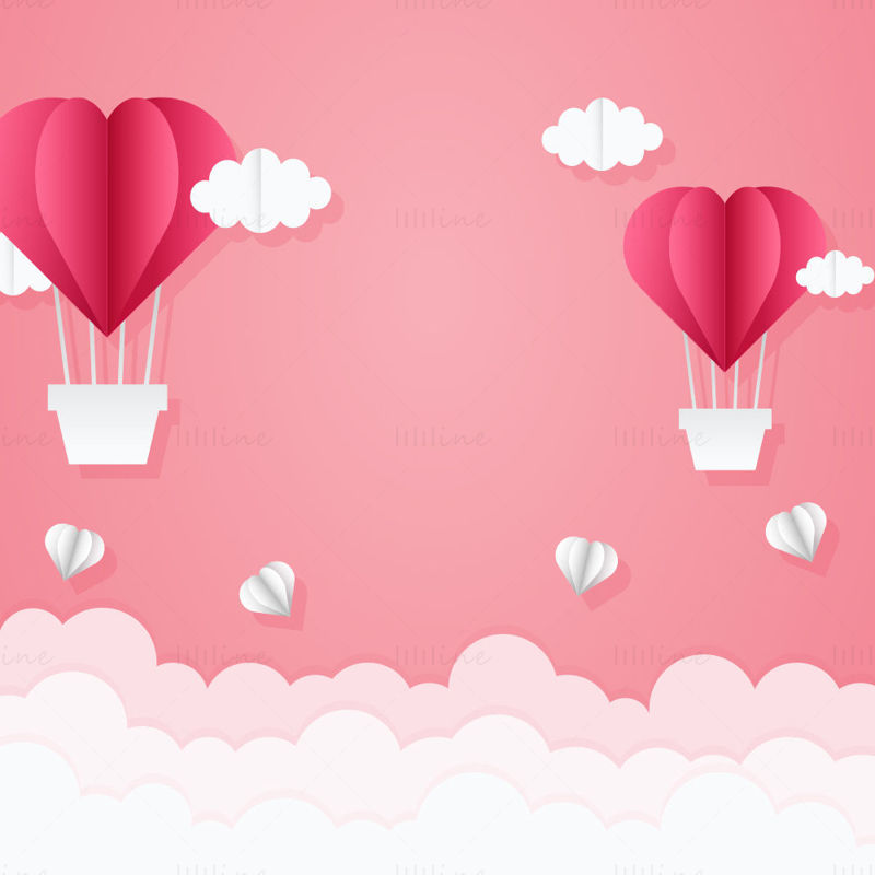 Valentin-napi szórólapok plakátok banner háttér vektor