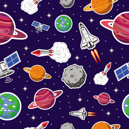 Space theme icons vector