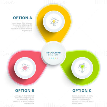 Options element vector infographic