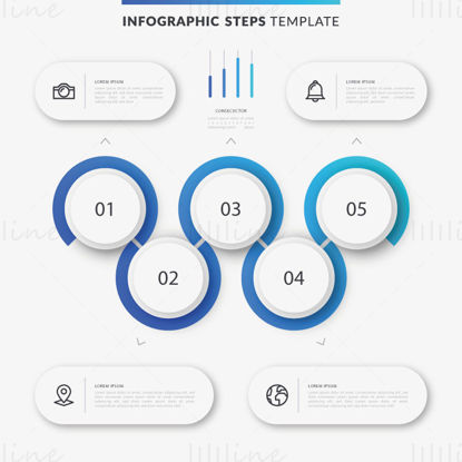 Vector infographic steps template