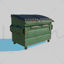 Cyberpunk Garbage Dumpster 3D Model