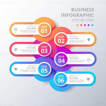 Business infographic step by step