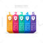 Vector steps infographic 3d effect