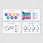 Vector flowcharts, histogram data, 3D effects, world map markers, percentage circles