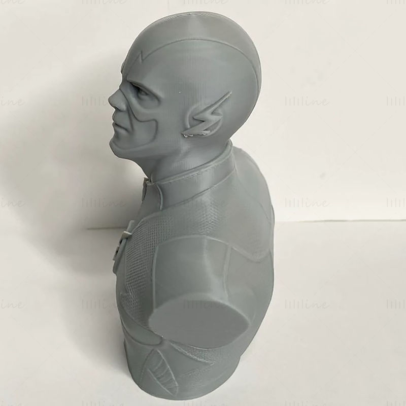 Barry Allen Flash Bust  3D Print Model