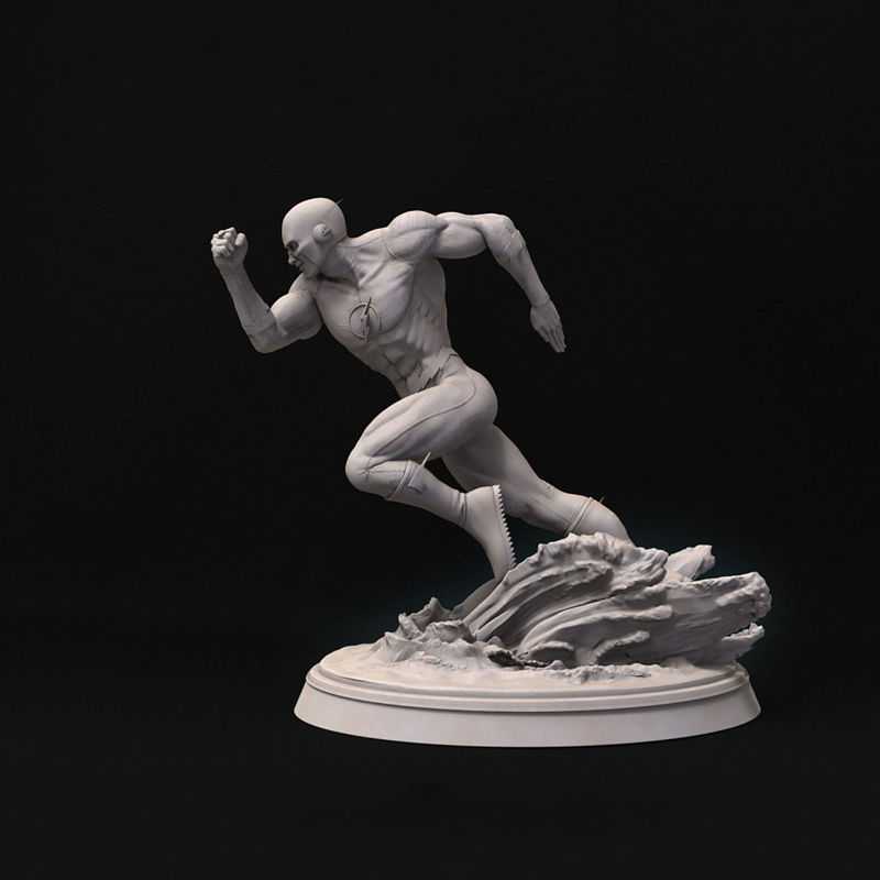 Модель 3D-печати Флэш-статуи