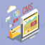 CMS vector illustration