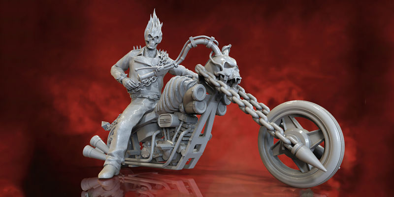 Ghost Rider  Model for 3D Printing
