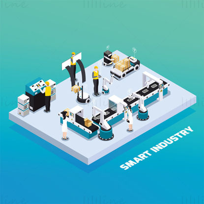 Vector smart industry illustration