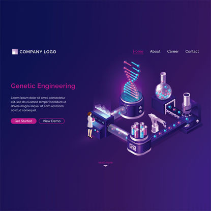 Genetic engineering vector landing page
