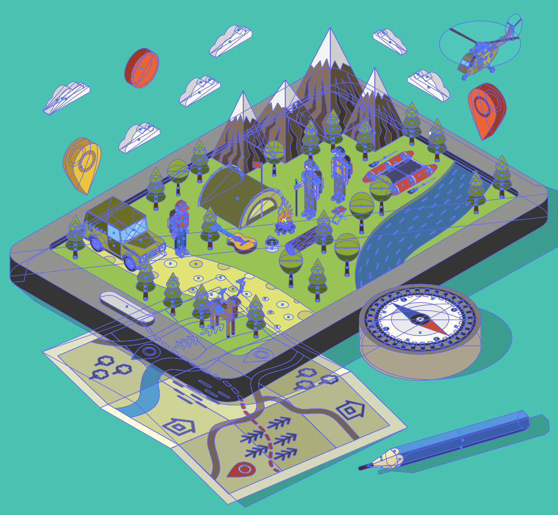 travel-planning-vector-illustration