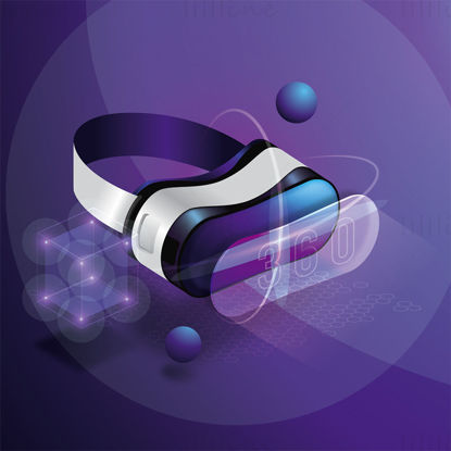 VR szemüveg vektor banner