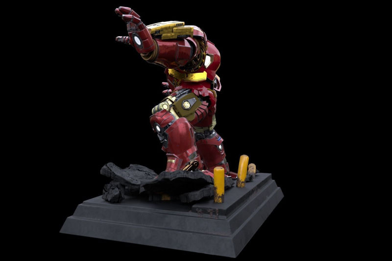 HulkBuster statue 3D Model Ready to Print