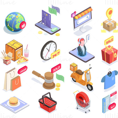 E-commerce vector icons