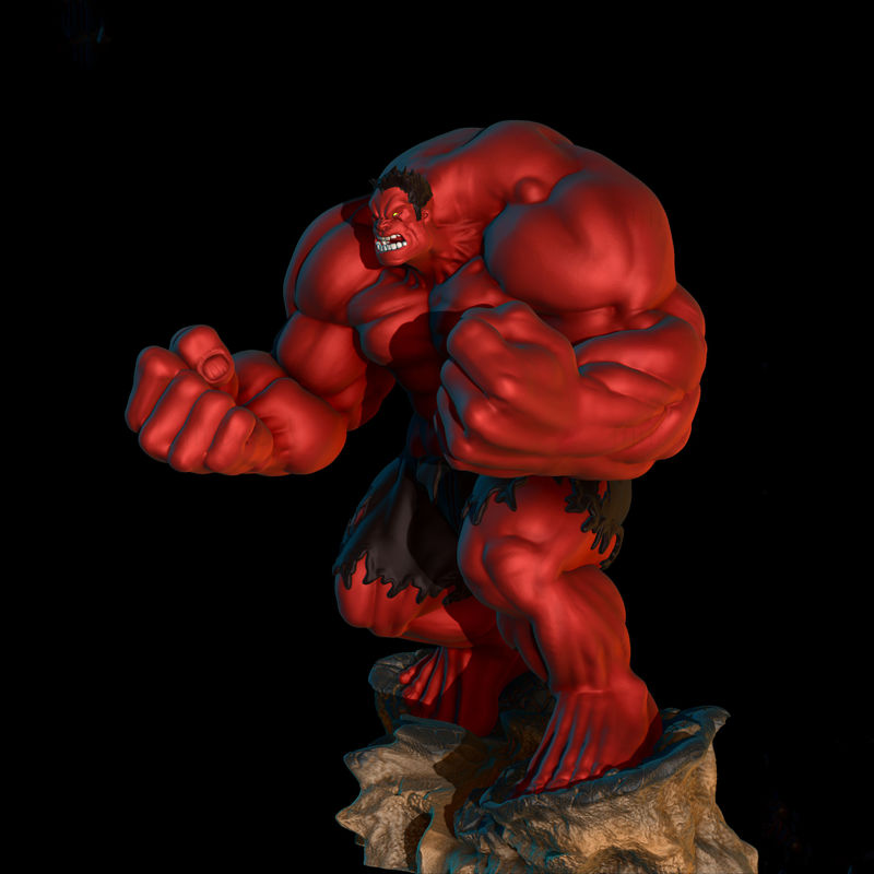 Red hulk 3D print model