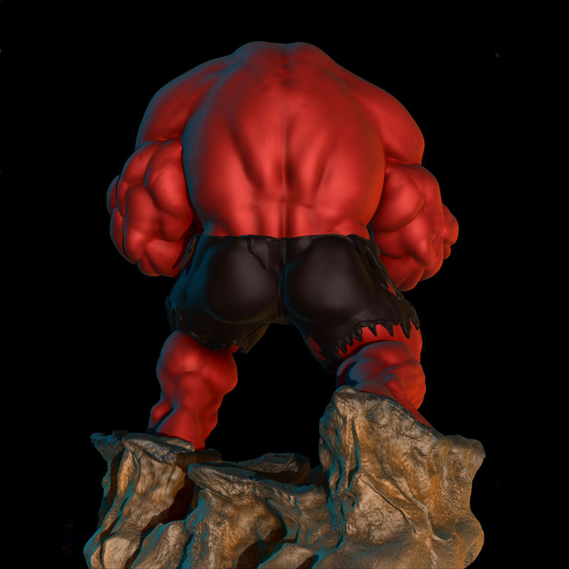 Red hulk 3D print model