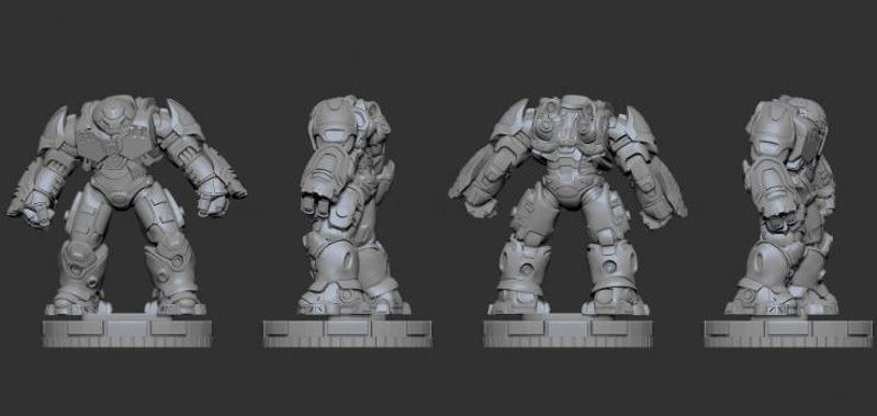 A Bosszúállók hulkbuster 3D-s modellje nyomtatásra készen