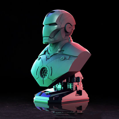 Buste d'Ironman modèle 3D prêt à imprimer
