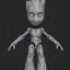 幼年版格鲁特手办雕像3D打印模型
