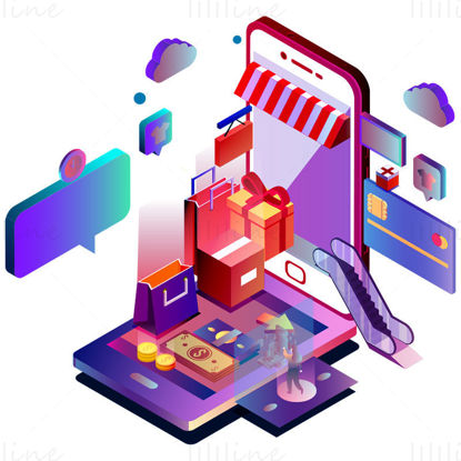 E-commerce vector