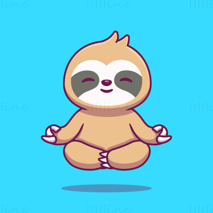 Meditando lo yoga del bradipo