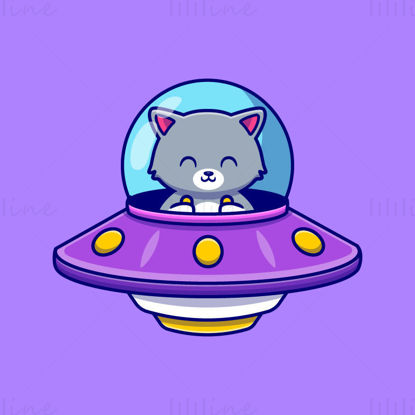 UFO cat vector