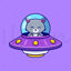 UFO cat vector