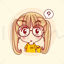 Girl avatar vector with question expression