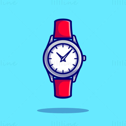 Cartoon watch vector