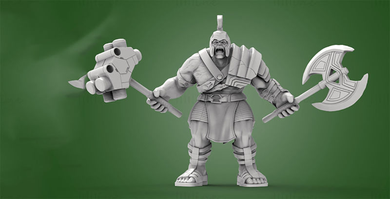Hulk Gambody 3D modell nyomtatásra készen 3D nyomtatási modell
