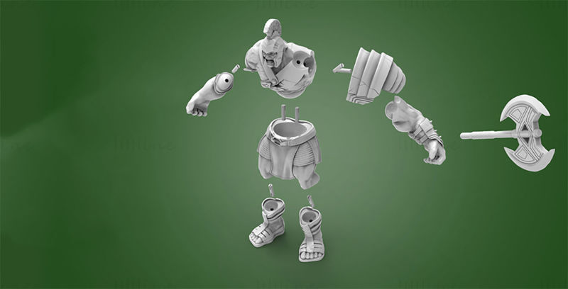 Hulk Gambody 3D Модель Готова к печати 3D модель для печати