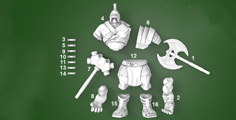 Modèle 3D de Hulk Gambody prêt à imprimer Modèle d'impression 3D