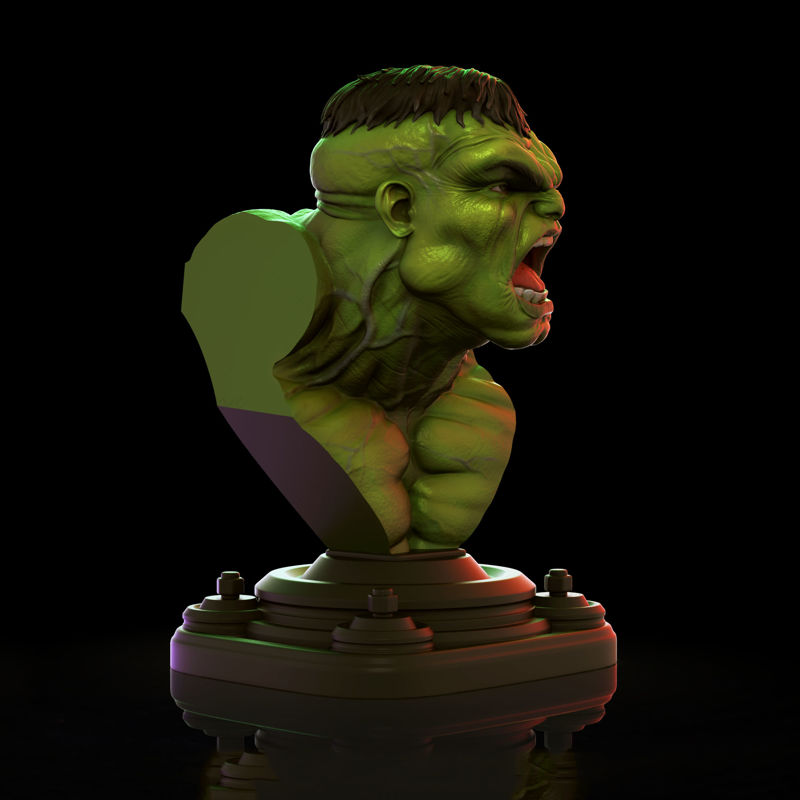 Hulk Bust modèle 3D prêt à imprimer