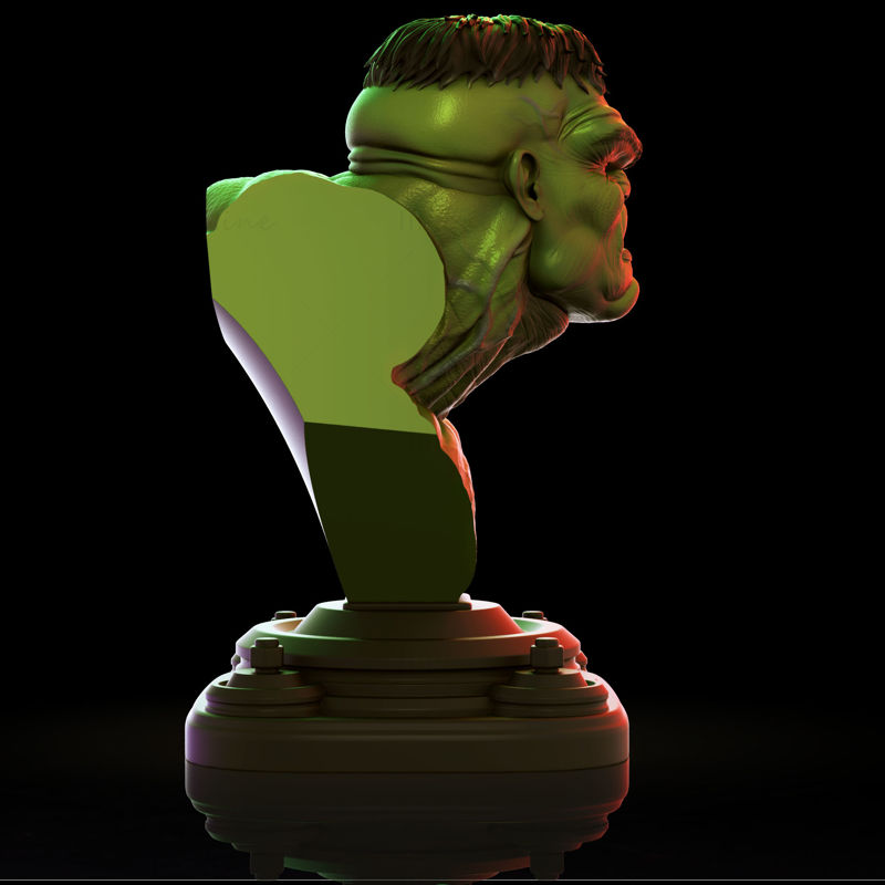 Hulk Bust modèle 3D prêt à imprimer
