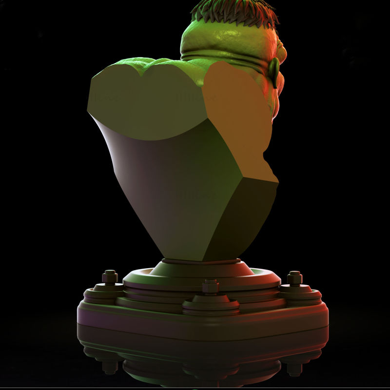 Hulk Bust 3D-s modell nyomtatásra készen