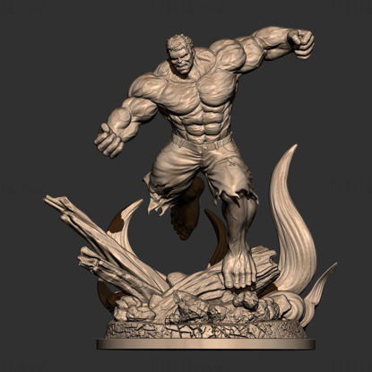Angry Hulk Modèle 3D prêt à imprimer