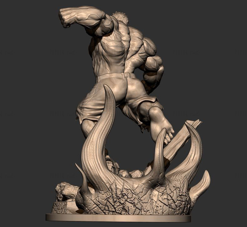 Angry Hulk 3D-s modell nyomtatásra készen