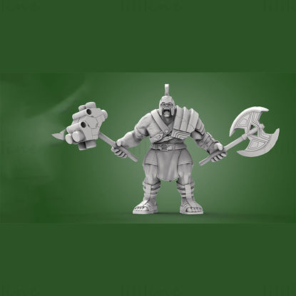 3D model Hulk Gambody připravený k tisku 3D tiskového modelu