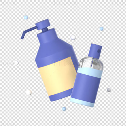 Icono de botella desinfectante
