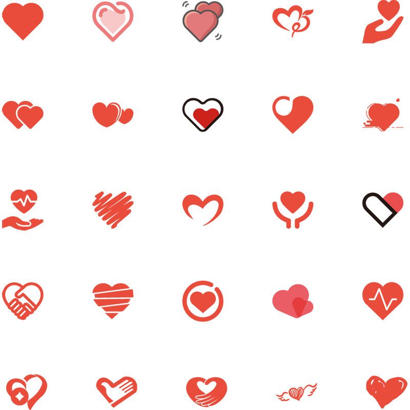 heart-shape-love-vector-collection