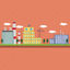 Industrial city scene vector