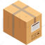 Kraft paper box vector illustration