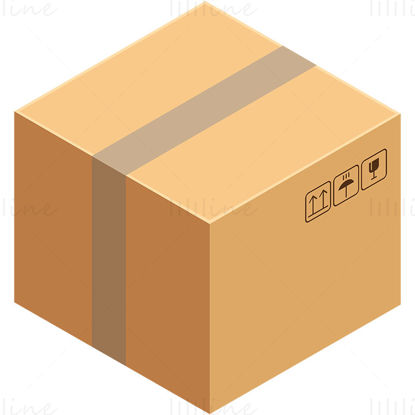 Logistics box vector