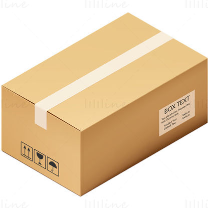Вектор коробки доставки пакета