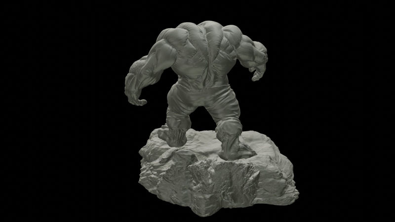 Hulk 2019 3D-s modell nyomtatásra készen