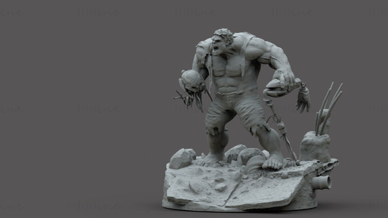 نموذج Hulk Age of Ultron ثلاثي الأبعاد جاهز للطباعة