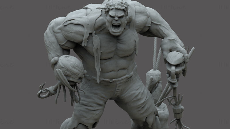 Hulk Age of Ultron 3D Model Ready to Print